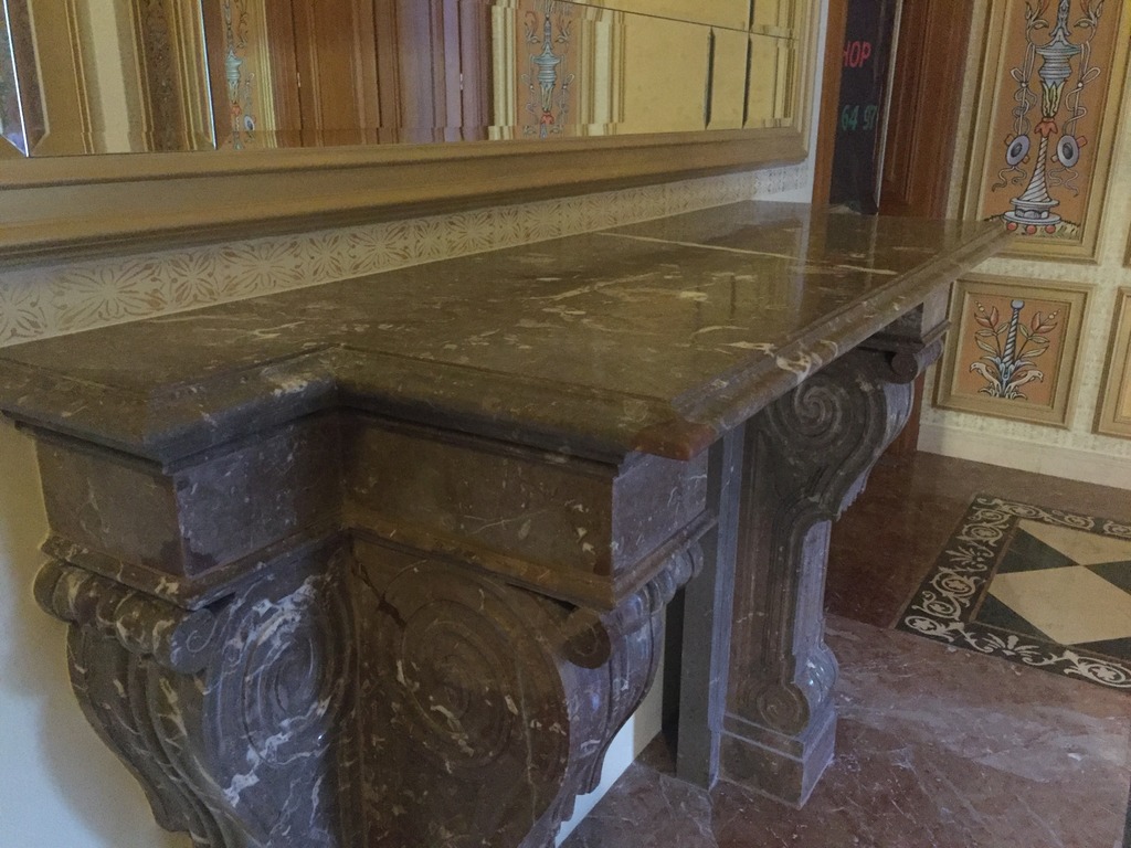 реставрация камина из мрамора